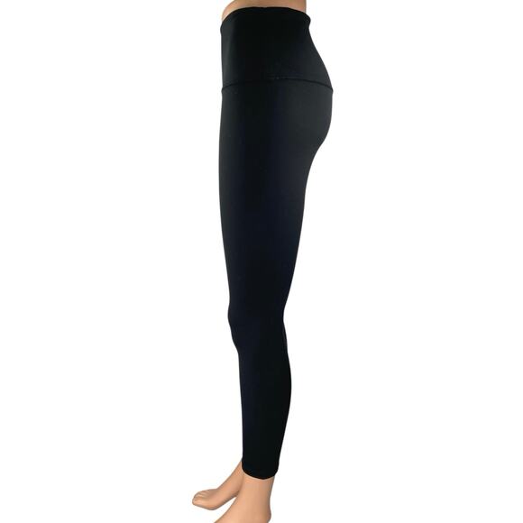 Quince Black Skinny Leg High Waist Activewear Workout Yoga Leggings Pants Size M - Picture 2 of 4